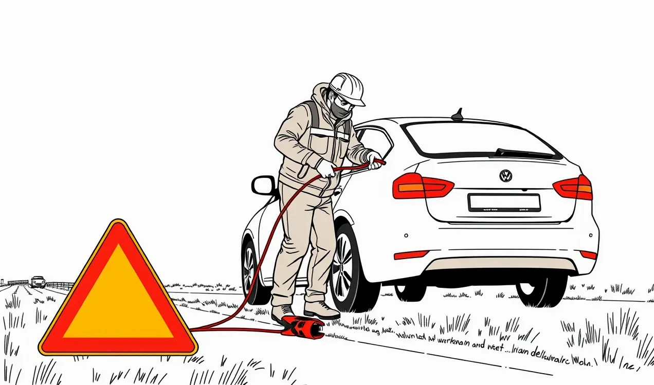 Vodič pri poškodenom rodinnom aute kontroluje motor po dopravnej nehode