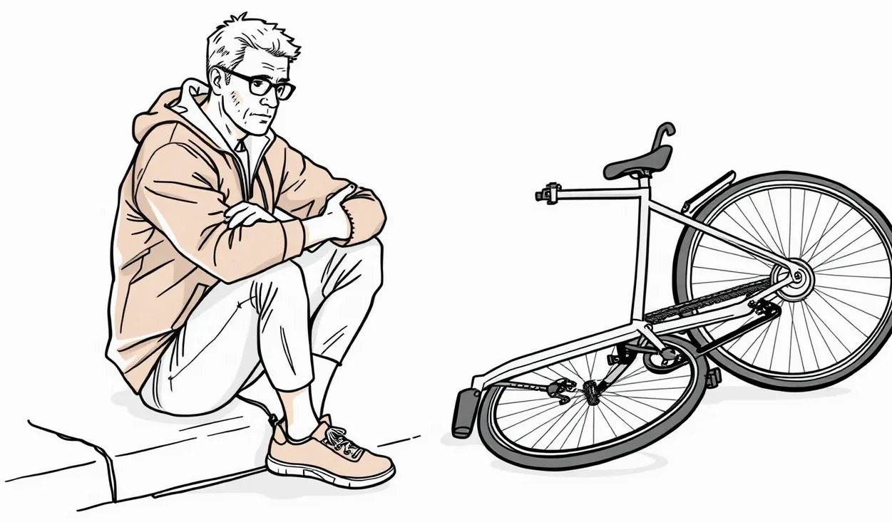 Rodina na bicykloch s prilbami oddychuje pri horskej cyklotrase