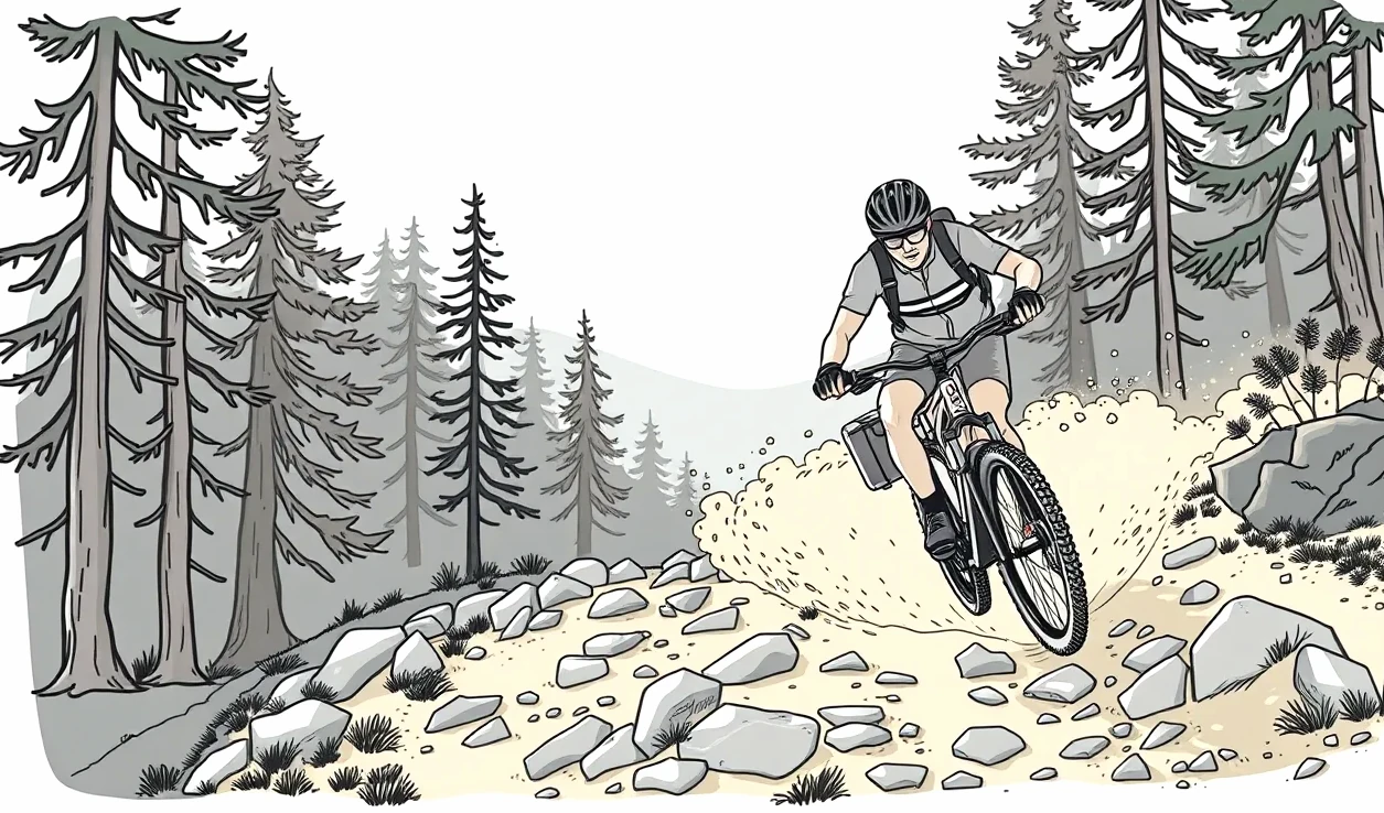 Rodina s deťmi na bicykloch na asfaltovej cyklotrase v prírode