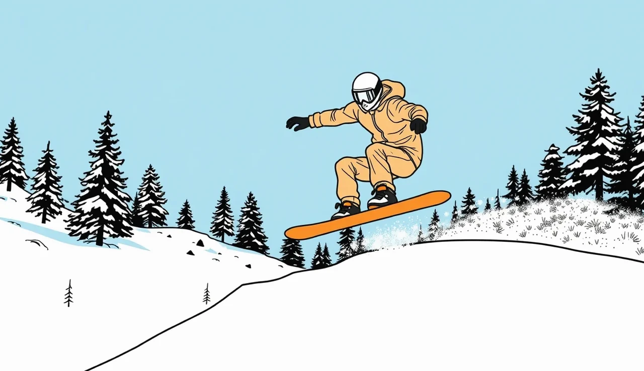 Záchranársky vrtuľník pristáva na zasneženom svahu pri zranenom snowboardistovi