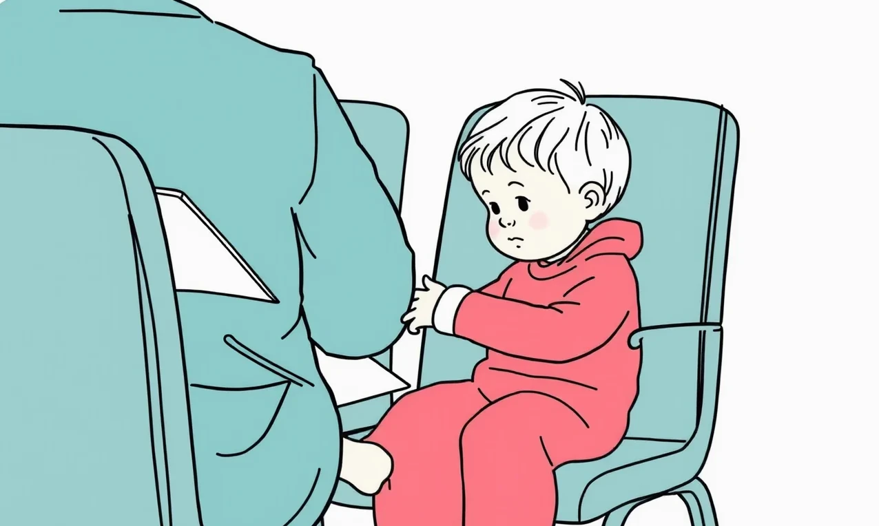 Matka drží na rukách bábätko vedľa detskej postieľky v izbe