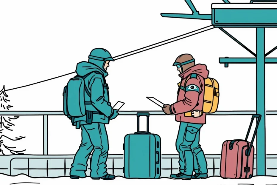 Talianska hliadka carabinieri kontroluje lyžiarov na zjazdovke v Dolomitoch