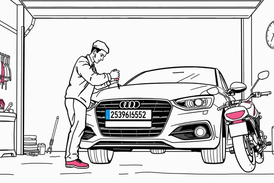 Pohľad na predný nárazník osobného automobilu so slovenskou tabuľkou s evidenčným číslom