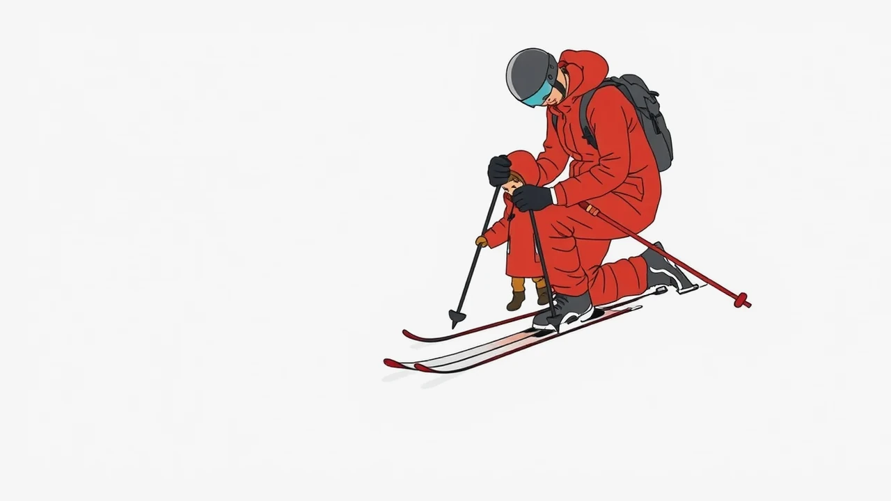 Zasnežené prekážky a skoky v snowparku ohraničené výstražnými sieťami