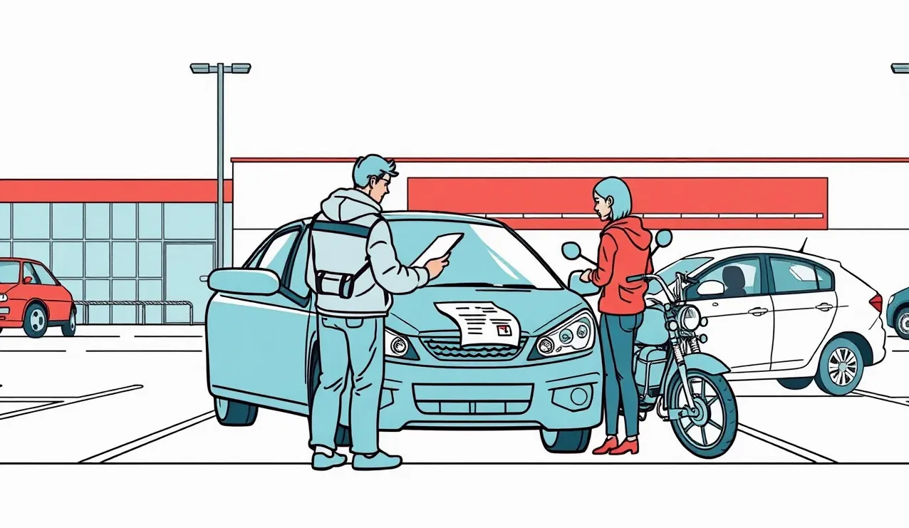 Zástupca firmy preberá kľúče od nového úžitkového vozidla Citroën Berlingo