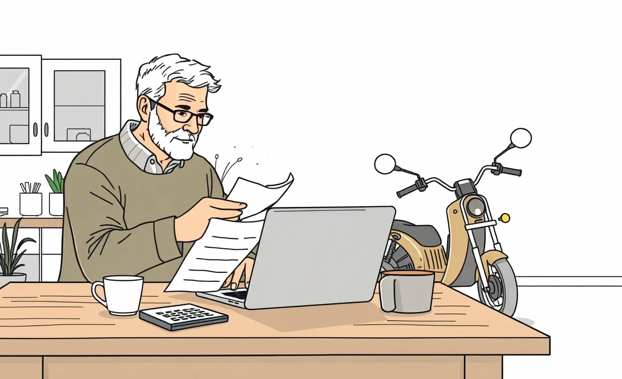 Mladý vodič zapája čiernu skrinku do diagnostickej OBD zásuvky pod volantom firemného auta